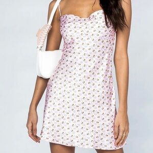 PRINCESS Polly Satin Ditsy Mini Dress